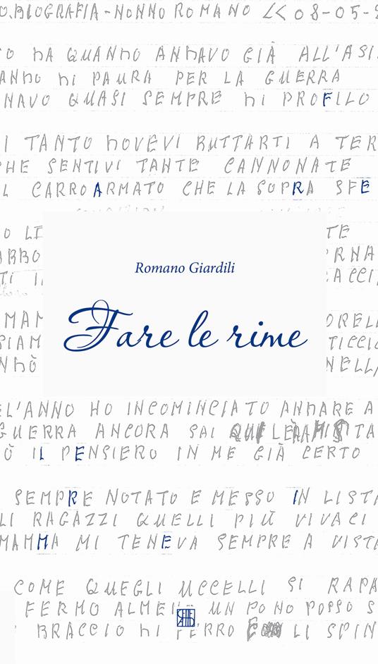 Fare le rime - Romeo Giardili - copertina
