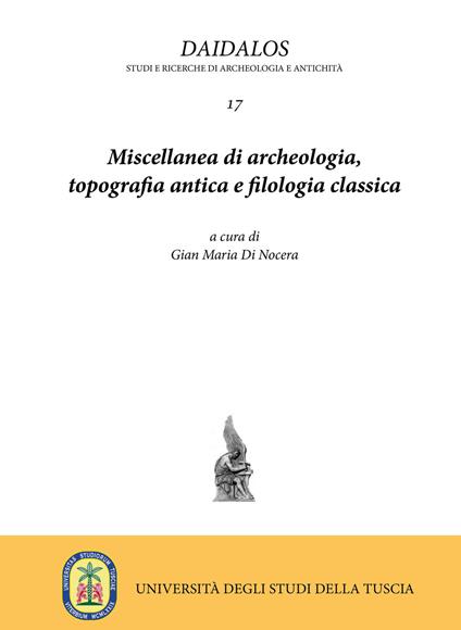 Miscellanea di archeologia, topografia antica e filologia classica - copertina