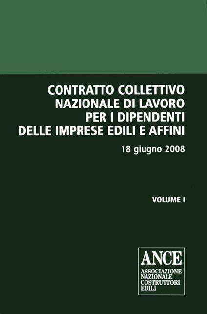 Contratto collettivo nazionale di lavoro per i dipendenti delle imprese edili e affini - copertina