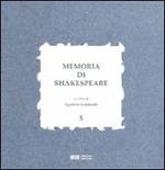 Memoria di Shakespeare. Vol. 5