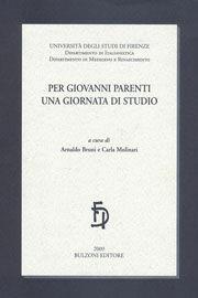 Libro Per Giovanni Parenti. Una giornata di studio 