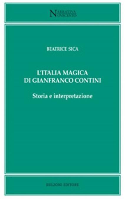 L' Italia magica di Gianfranco Contini - Beatrice Sica - copertina