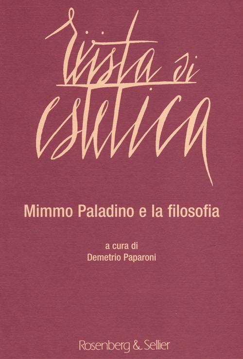 Rivista di estetica. Vol. 55: Mimmo Paladino e la filosofia. - copertina