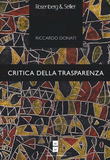 Critica della trasparenza - Riccardo Donati - copertina