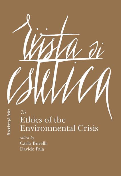 Rivista di estetica (2020). Vol. 75: Ethics of the environmental crisis - copertina