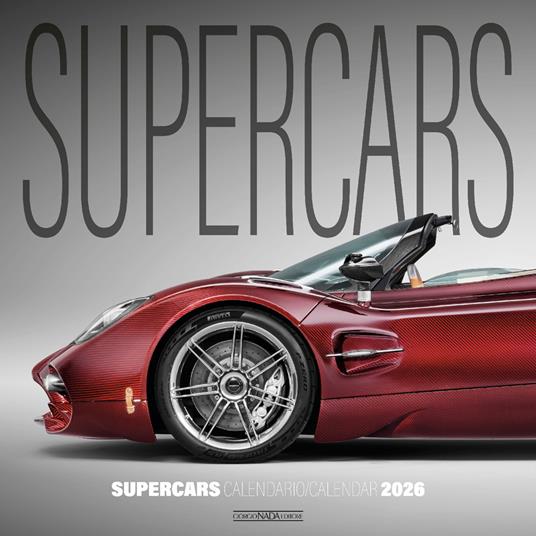 Supercars calendario 2026 da parete. Ediz. italiana e inglese - copertina