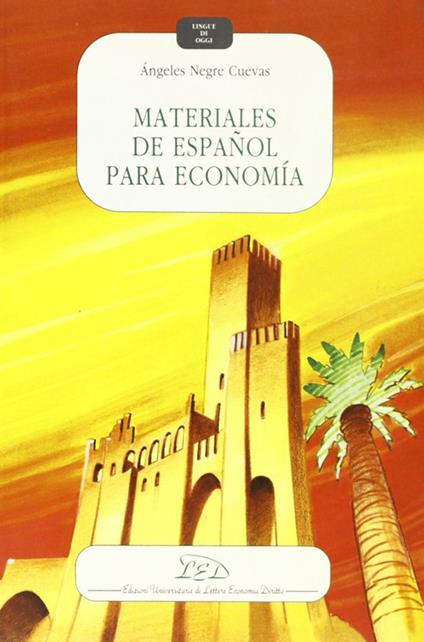 Materiales de español para economía - Angeles Negre Cuevas - copertina