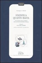 Statistica quanto basta. Una scatola degli attrezzi per gli studi economici e sociali. Vol. 2: Associare e inferire.