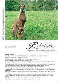 Relations. Beyond anthropocentrism (2014). Vol. 2\1: Minding animals part 1. - copertina