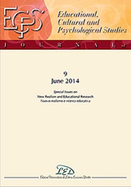 Journal of educational, cultural and psychological studies (ECPS Journal) (2014). Ediz. italiana e inglese. Vol. 9: Special issues on new realism and educational research. - copertina
