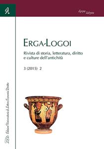 Libro Erga-logoi. Rivista di storia, letteratura, diritto e culture dell'antichità (2015). Ediz. italiana, francese e spagnola. Vol. 3 