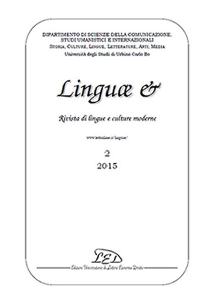 Linguae &. Rivista di lingue e culture moderne (2015). Ediz. italiana, inglese e spagnola. Vol. 2 - copertina