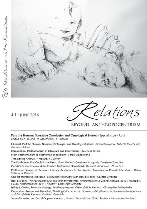 Relations. Beyond anthropocentrism (2016). Vol. 4\1: Past the human: narrative ontologies and ontological stories. - copertina