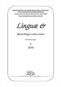 Linguae &. Rivista di lingue e culture moderne. Ediz. italiana, inglese e francese (2016). Vol. 2 - copertina