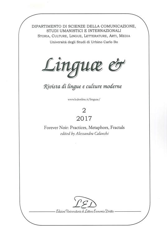 Linguae &. Rivista di lingue e culture moderne. Ediz. italiana, inglese e francese (2017). Vol. 2 - copertina