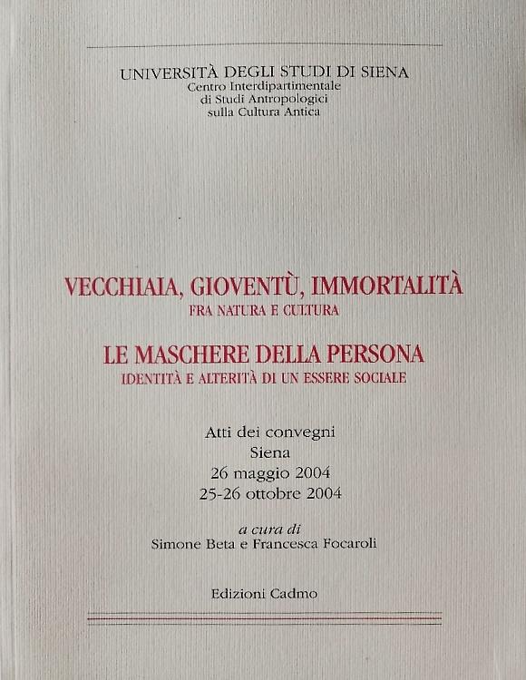 Vecchiaia, gioventù, immortalità. Fra natura e cultura