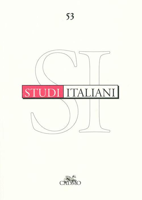 Studi italiani. Vol. 53 - copertina