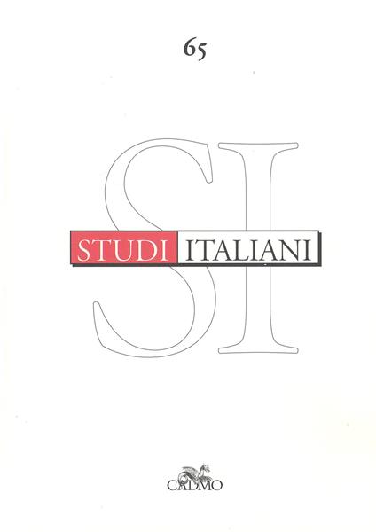 Studi italiani. Vol. 65 - copertina