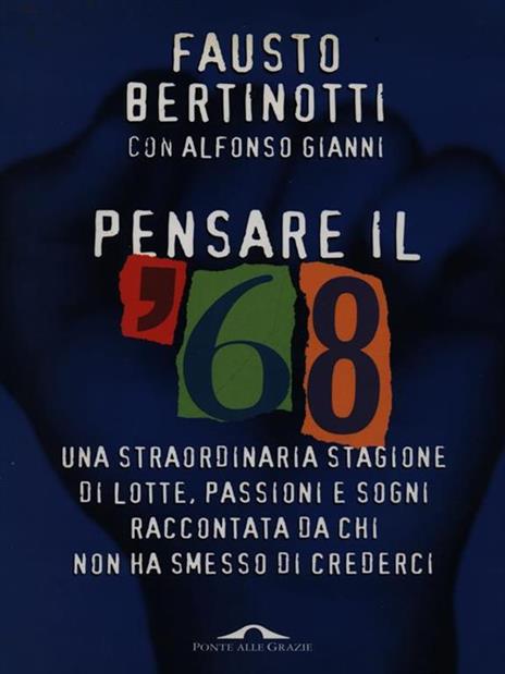 Pensare il '68 - Fausto Bertinotti - copertina
