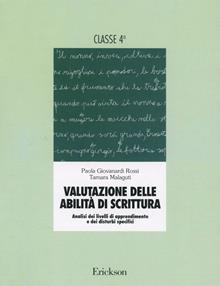 Valutazione delle abilità di scrittura. Volume classe IV