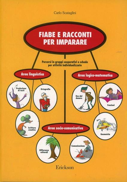 Fiabe e racconti per imparare. Percorsi in gruppi cooperativi e schede per attività individualizzate nelle aree linguistica, logico-matematica e socio-comunicativa - Carlo Scataglini - copertina