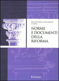 Norme e documenti della riforma - copertina