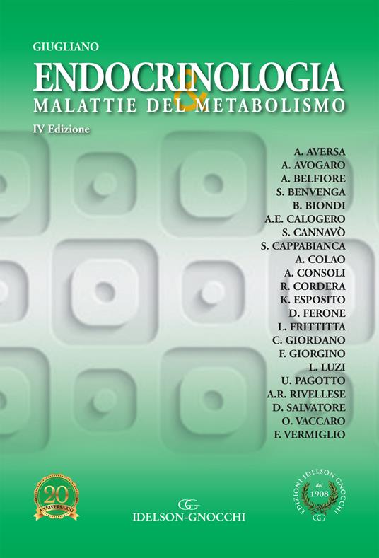 Endocrinologia e malattie del metabolismo - Dario Giugliano - copertina