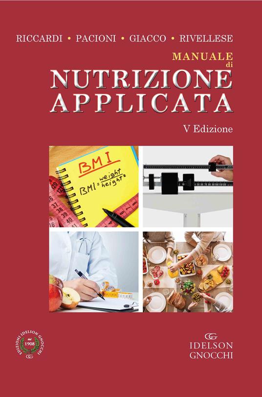 Manuale di nutrizione applicata - Gabriele Riccardi,Delia Pacioni,Angela Giacco - copertina