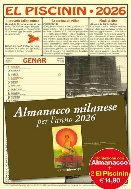 El Piscinin 2026 - copertina