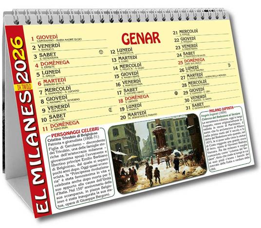 El Milanes da tavolo 2026 - copertina