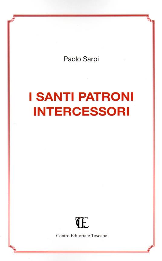 I santi patroni intercessori - Paolo Sarpi - copertina