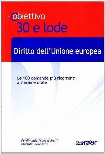 Diritto dell'Unione europea - copertina