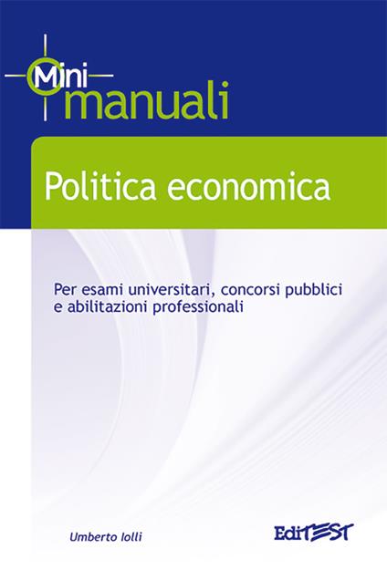 Politica economica - Umberto Iolli - copertina