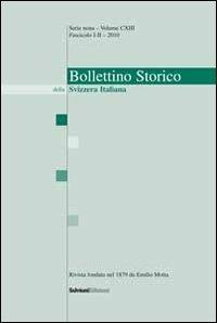 Bollettino storico della Svizzera Italiana (2010) - copertina