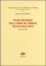 Studi e documenti per la storia del Fermano nell'età degli Svevi (secoli XII-XIII)