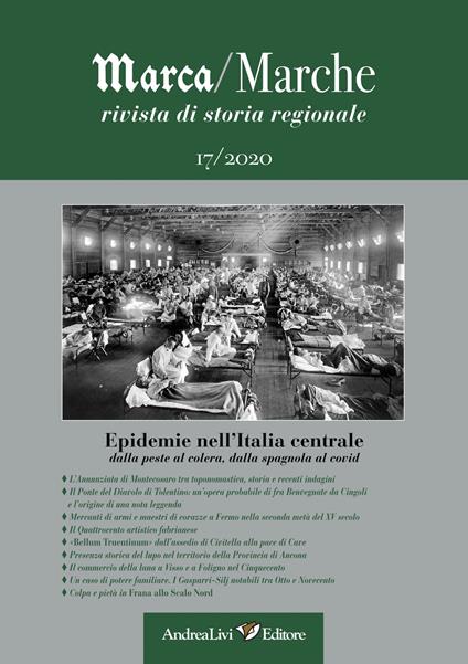 Epidemie nell'Italia centrale, dalla peste al colera, dalla spagnola al Covid - copertina