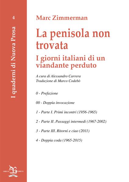 La penisola non trovata. I giorni italiani di un viandante perduto - Marc Zimmerman - copertina