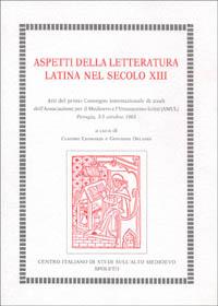 Aspetti della letteratura latina del sec. XIII - copertina