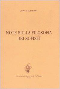 Note sulla filosofia dei sofisti - Luigi Gallinari - copertina