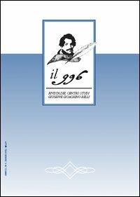 Il 996. Rivista del Centro studi «Giuseppe Gioachino Belli» (2003) - Marcello Teodonio - copertina
