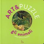 Gli animali. Art&puzzle. L'arte fatta a puzzle. Ediz. illustrata. Con 7 puzzle