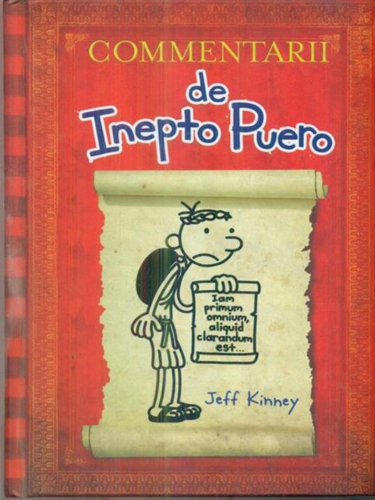 Commentarii de Inepto Puero. Ediz. latina - Jeff Kinney - copertina