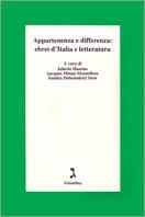 Appartenenza e differenza: ebrei d'Italia e letteratura - copertina