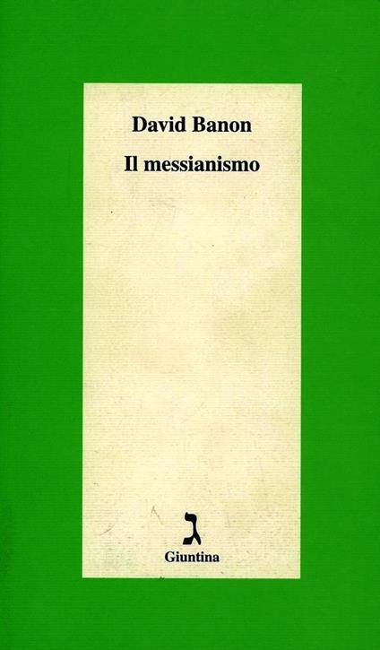 Il messianismo - David Banon - copertina