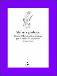 Materia giudaica. Rivista dell'Associazione italiana per lo studio del giudaismo (2009) vol. 1-2 - copertina