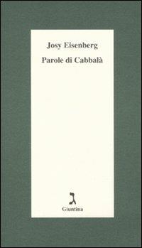 Parole di Cabbalà - Josy Eisenberg - copertina