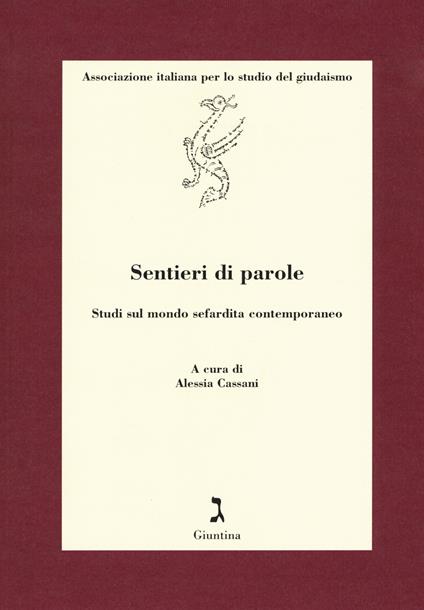 Sentieri di parole. Studi sul mondo sefardita contemporaneo - copertina