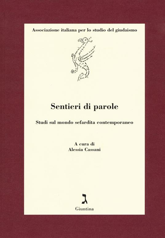 Sentieri di parole. Studi sul mondo sefardita contemporaneo - copertina