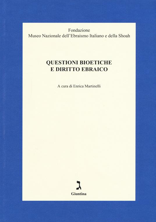 Questioni bioetiche e diritto ebraico - copertina