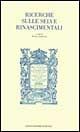 Libro Ricerche sulle selve rinascimentali 